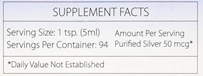 Silver Biotics Colloidal Nano SilverSol Ag4O4 10 PPM Immune Support | American Biotech Labs | 16 Fl Oz (Pack of 2)