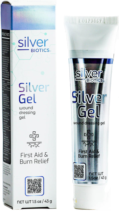 Silver Biotics 24 PPM Silver Wound Healing Gel – 1.5 oz | American Biotech Labs