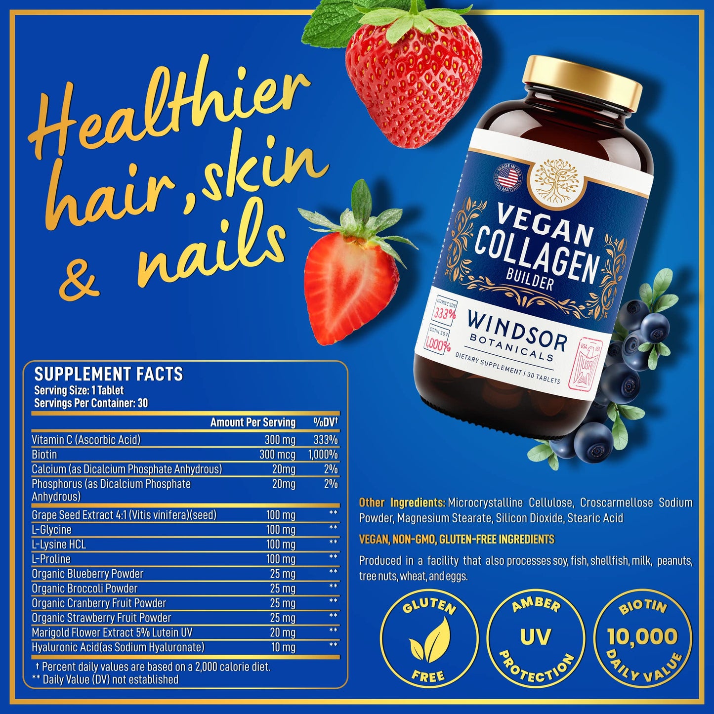 Vegan Collagen for Women and Men – Plant-Based Booster (Gluten-Free)