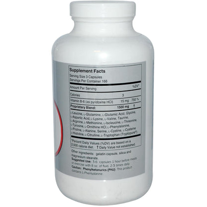Amino Balance 500 Caps – Free-Form Amino Acids + BCAAs for Muscle Recovery