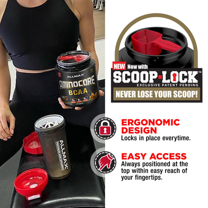 ALLMAX AMINOCORE BCAA Powder – 8,180 mg BCAAs, White Grape, 945 g