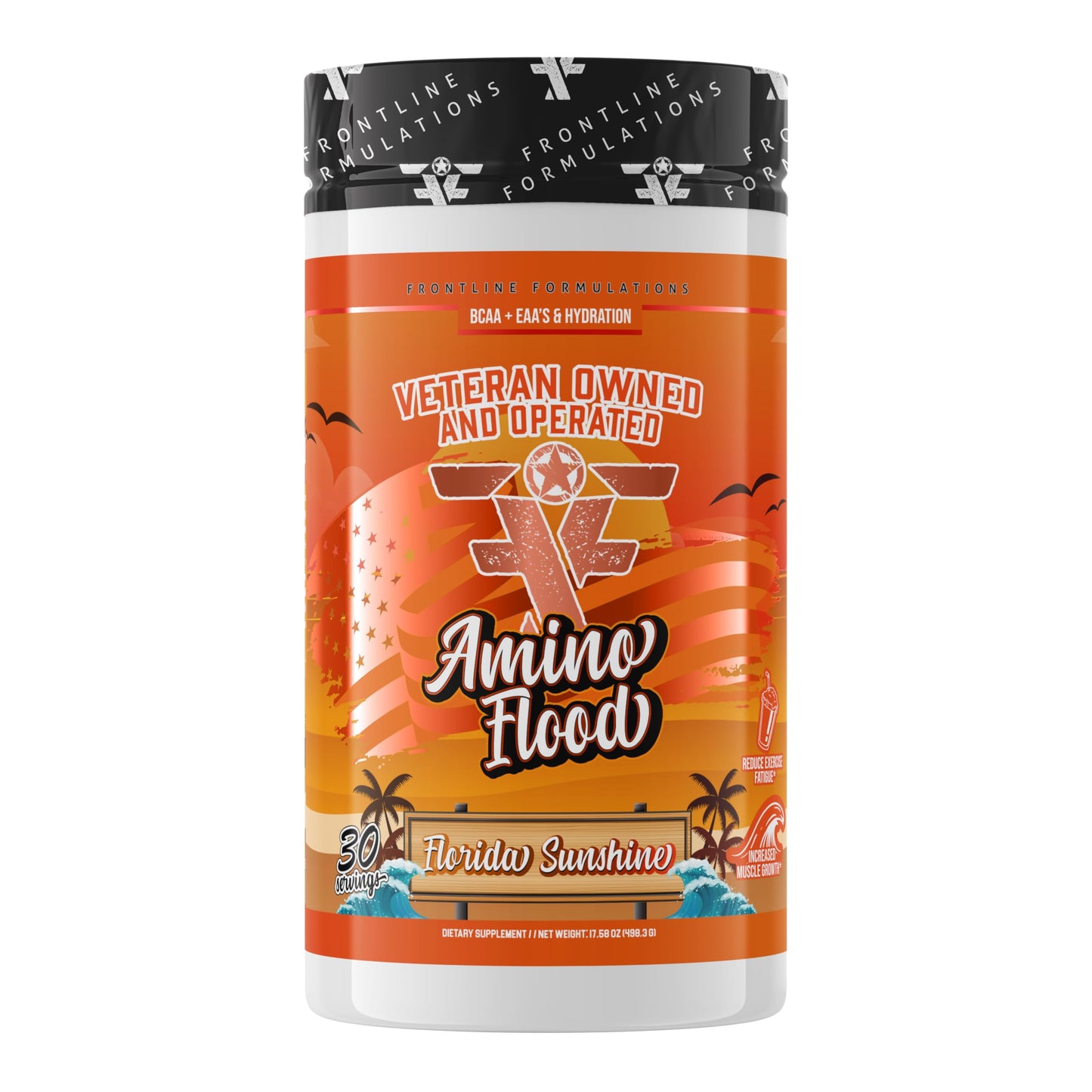 Amino Flood by Frontline Formulations – BCAA + EAA Recovery & Hydration