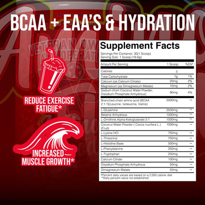 Amino Flood – Frontline Formulations BCAA + EAA Recovery & Hydration (Peach Mango)