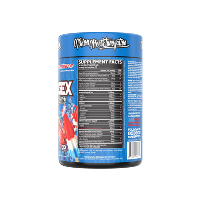 VMI Sports Aminogex Ultra BCAA Powder with Betaine & Glutamine – Patriot Pop (30 Servings)