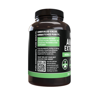 Amla Extract 365 Capsules – Pure Original Ingredients, Lab Verified