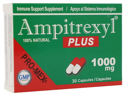 Ampitrexyl Plus 1000mg – Herbal Immune Support Supplement Promex Ampitrexyl Plus; 30 Capsules