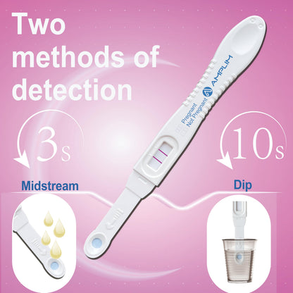 Amplim Early Detection Pregnancy Test Sticks 15 Pack – 99.99% Accurate, 10 mIU/mL HCG, FDA Cleared, 6 Days Sooner
