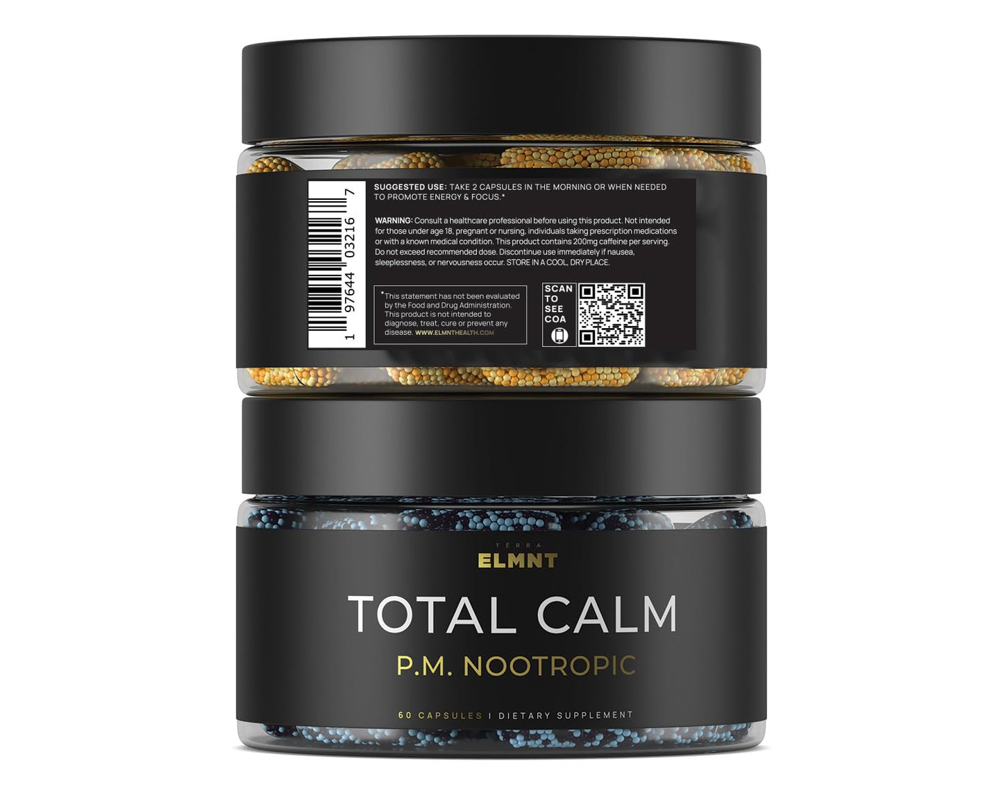 AMPM Nootropic Total Focus + Calm 9X Strength w. Caffeine, L-Theanine, Alpha GPC, L-Tyrosine, Ashwagandha - X-Release Energy Pills Nootropics Brain Support Supplements for Memory and Focus Supplement