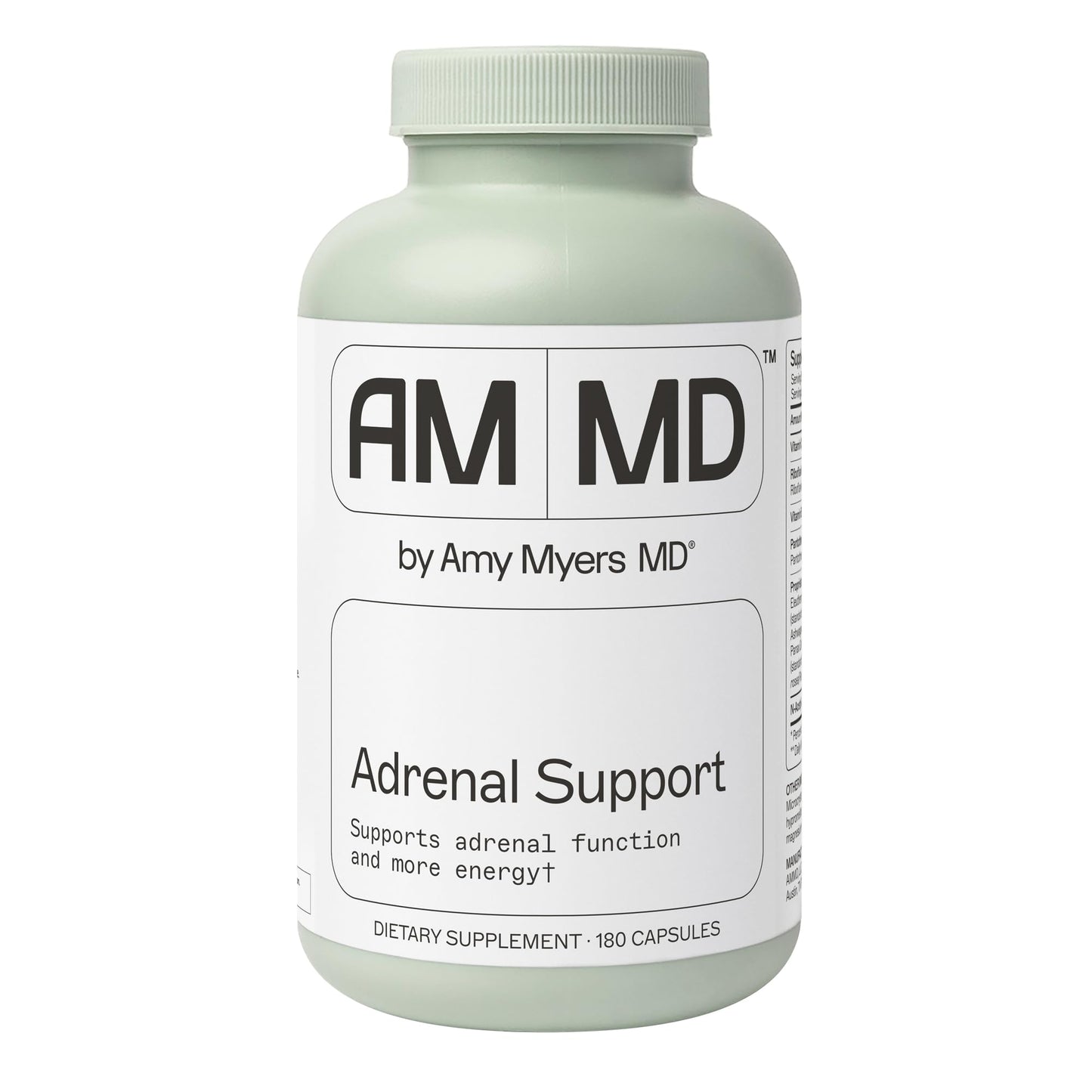 Amy Myers MD Adrenal Support | Adaptogenic Herb Supplement with Ashwagandha & Rhodiola - 180 Capsules