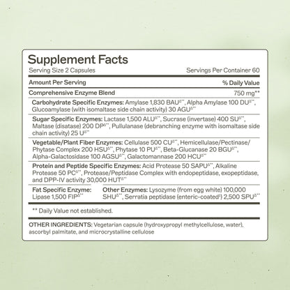 Amy Myers MD Complete Enzymes – Gut Care & Digestive Health (120 Capsules)