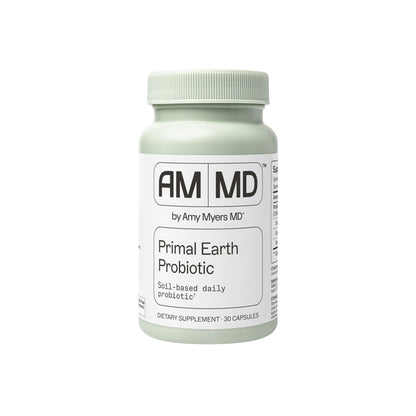 Amy Myers MD Primal Earth Probiotic – Soil-Based Probiotic for Digestive & Immune Support | Gluten-Free & Dairy-Free | Paleo-Friendly | 30 Capsules