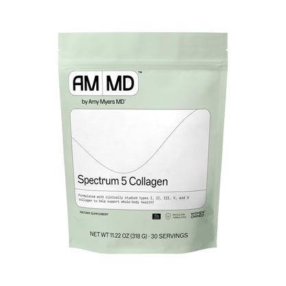 Amy Myers MD Spectrum 5 Collagen Peptides Powder | Daily Collagen for Hair, Skin & Nails (30 Servings)