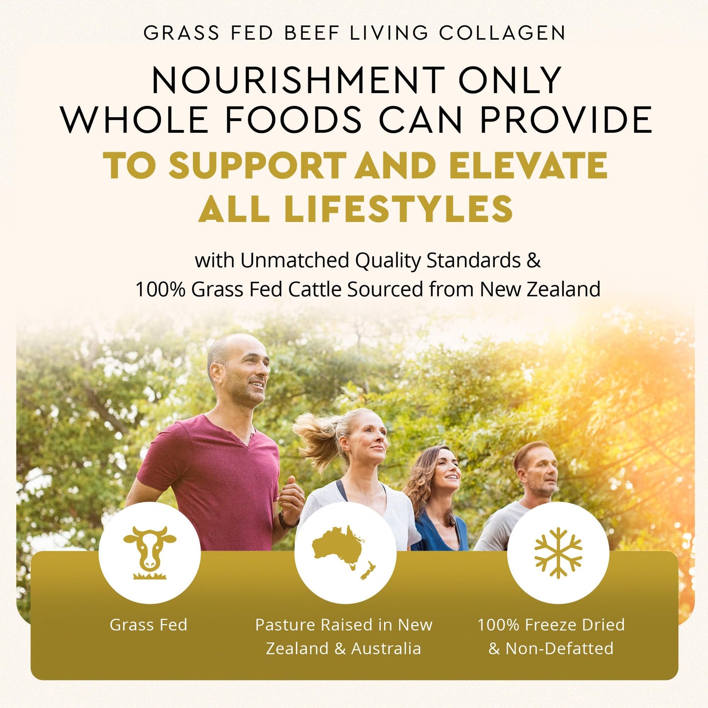 Ancestral Supplements Grass-Fed Beef Living Collagen – 3000mg, 180 Capsules, Type II
