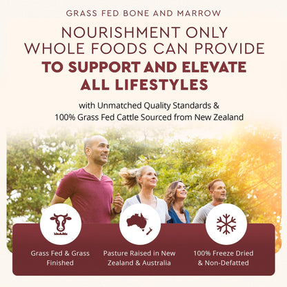 Ancestral Supplements Grass-Fed Beef Bone & Marrow — 180 Capsules (3000mg) for Joint, Skin & Oral Health