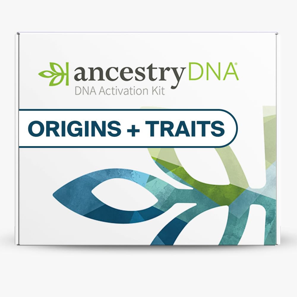 AncestryDNA + Traits Genetic Test Kit: Personalized Traits, DNA Ethnicity & Origins | Complete DNA Test & Ancestry Reports