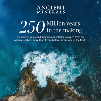 Ancient Minerals Ultra Magnesium Oil Spray with MSM – Zechstein Magnesium Chloride + OptiMSM (4 oz)