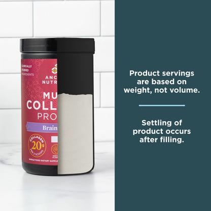 Ancient Nutrition Multi Collagen Protein – Brain Boost, 45 Servings