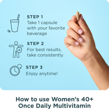 Ancient Nutrition Ancient Multi Women 40+ Multivitamin | Bone Health & Immunity