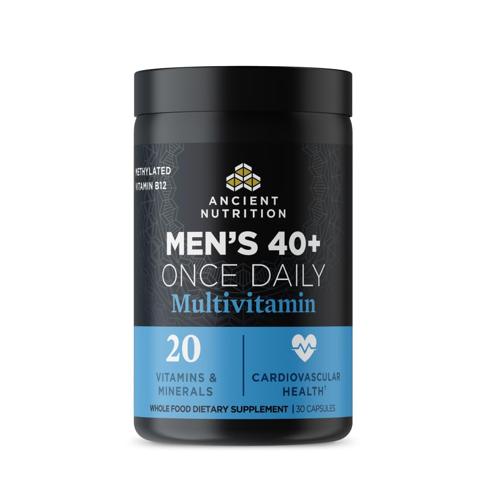 ANCIENT NUTRITION Men's 40+ 1-Day Multivitamin, 30 CT