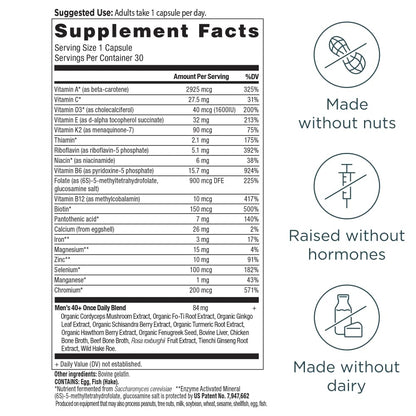 ANCIENT NUTRITION Men's 40+ 1-Day Multivitamin, 30 CT