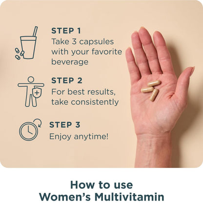 Ancient Nutrition Multivitamin for Women – Immune & Bone Health Support, 90 Count