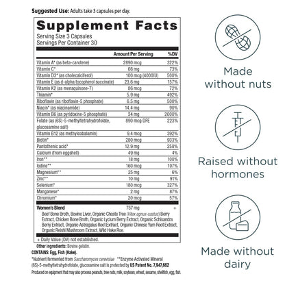 Ancient Nutrition Multivitamin for Women – Immune & Bone Health Support, 90 Count