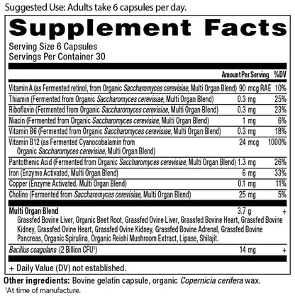 Ancient Nutrition Organ Supplements – Grass-Fed & Wild Organ Complex, 180 Count