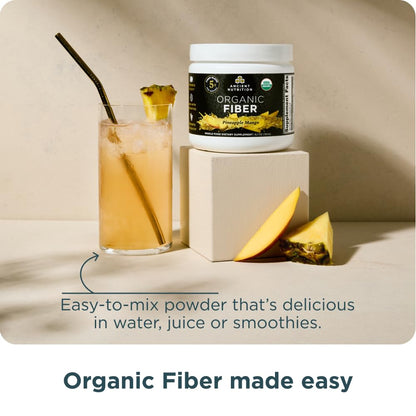 Ancient Nutrition Organic Fiber Powder Pineapple Mango (6.4 oz)