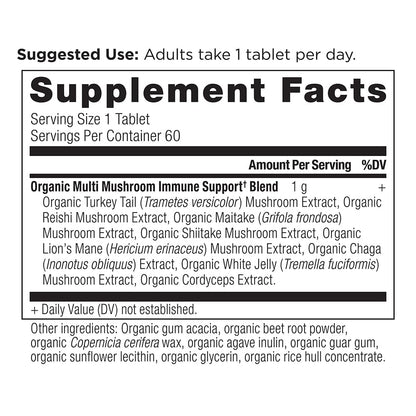 Ancient Nutrition Organic Multi Mushroom Immune Support - 60 Count