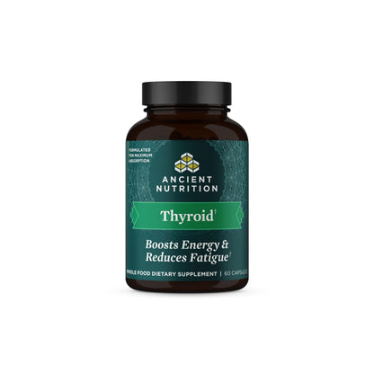 Ancient Nutrition Thyroid Support Capsules with Ashwagandha - Restful Sleep & Stress Support | Gluten Free, Paleo & Keto - 60 Count