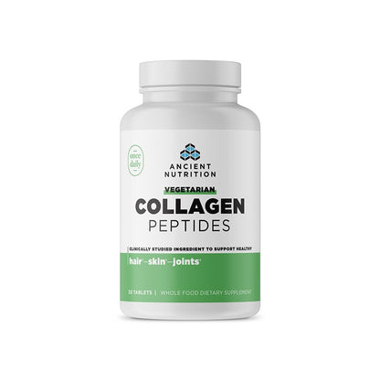 Ancient Nutrition Vegetarian Collagen Peptides Tablets – 30 Count
