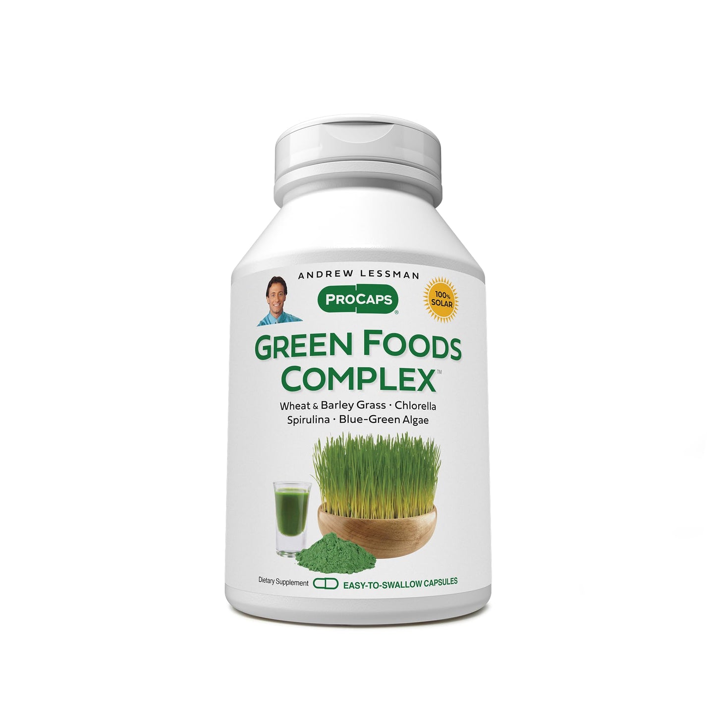 ANDREW LESSMAN Green Foods Complex 180 Capsules – Tissue Growth & Liver Support