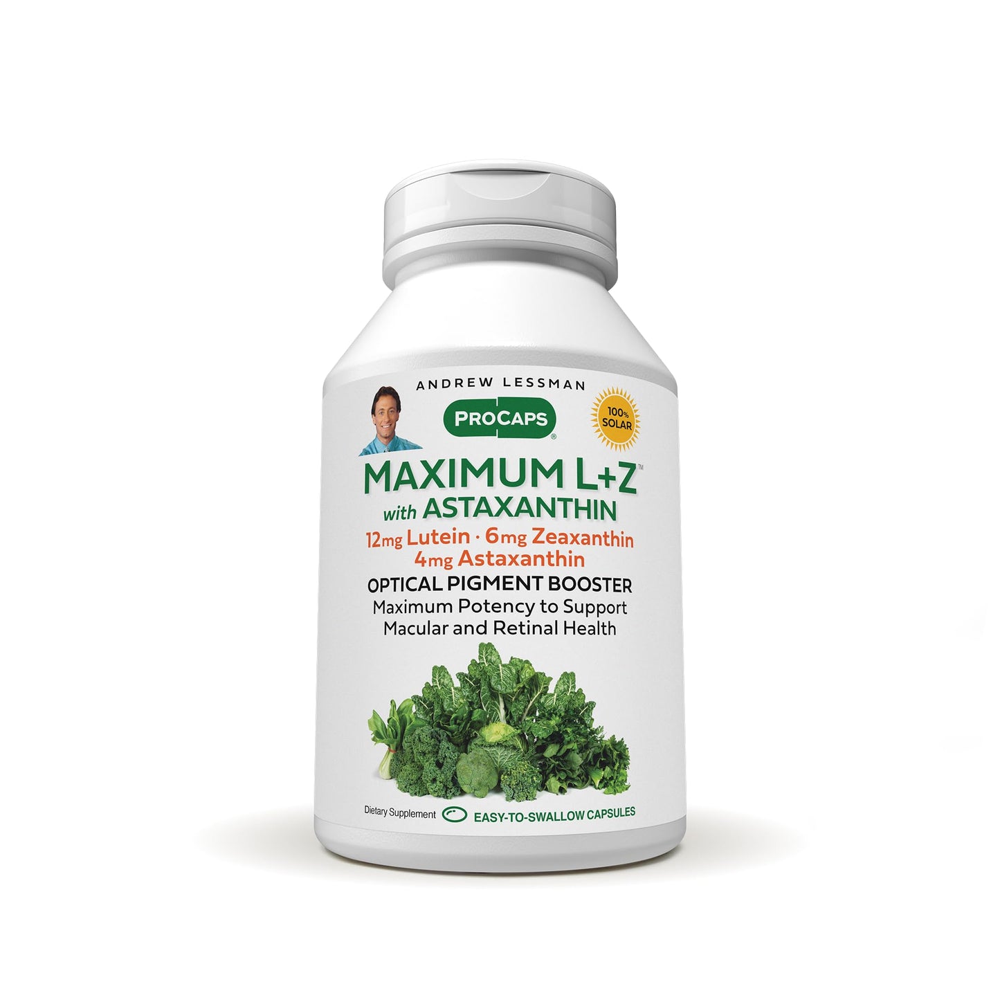 ANDREW LESSMAN Maximum L+Z with Astaxanthin 120 Softgels – Lutein, Zeaxanthin & Astaxanthin for Eye & Brain Health