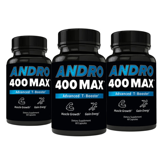 Andro400 Max Advanced T-Support & Nitric Oxide Booster – Tongkat Ali 100:1 + L-Arginine & L-Citrulline | 180 Capsules