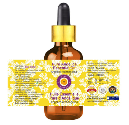 Deve Herbes Angelica Essential Oil 5ml with Glass Dropper – Therapeutic Grade