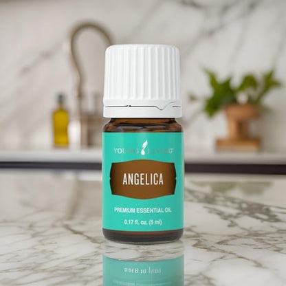 Young Living Angelica Premium Essential Oil – Calming Aromatic Diffuser Blend (5ml)