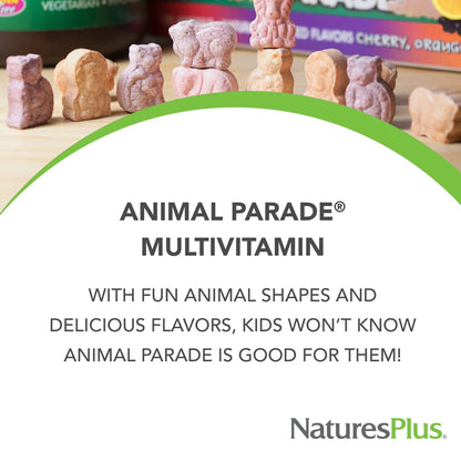 Natures Plus Animal Parade Children's Multivitamin - Grape Flavor (90 Tablets)