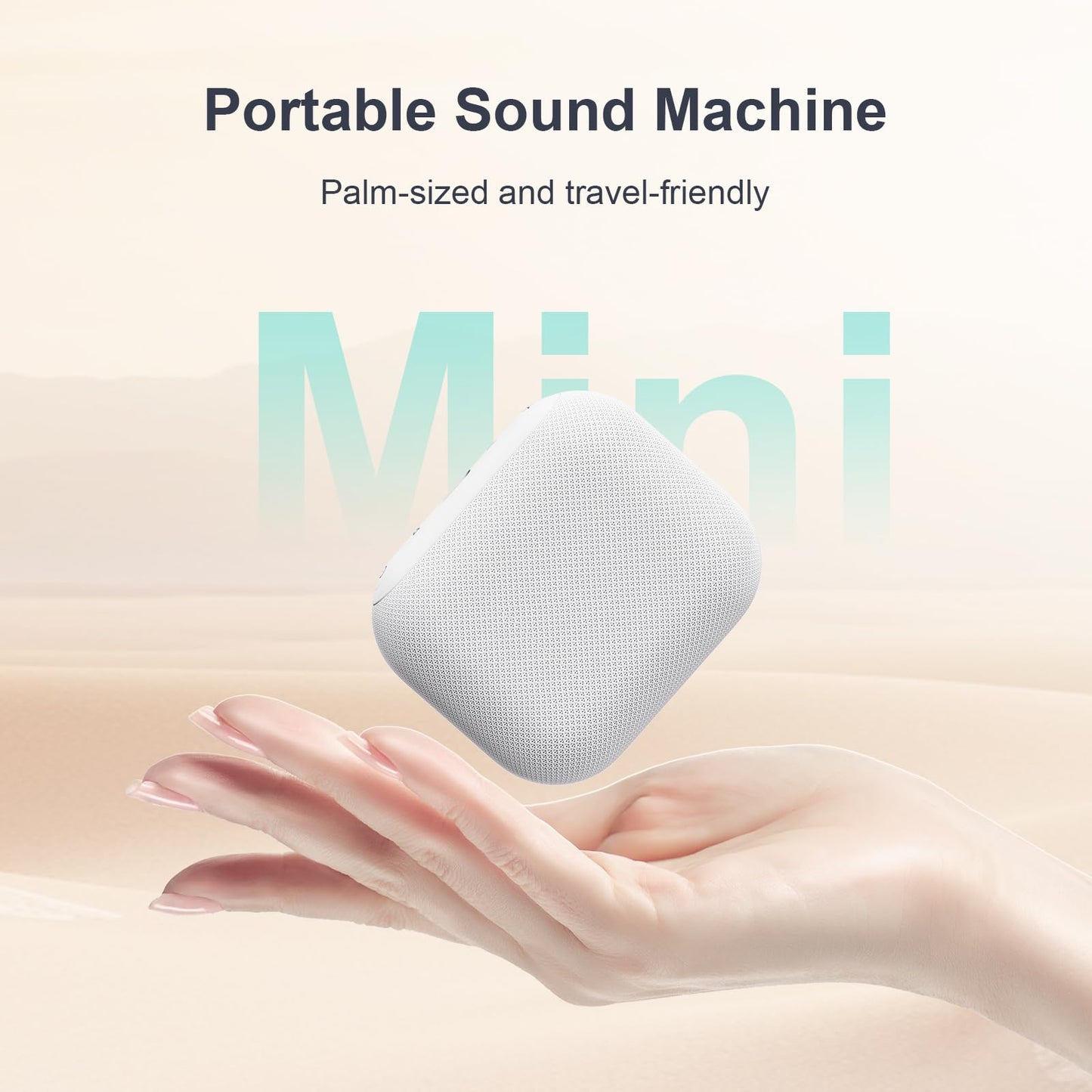 ANJANK Mini Travel White Noise Machine — Portable Sleep Sound Machine with 20 Sounds