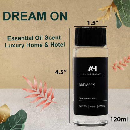 Dream On Hotel Scent Diffuser Oil 120mL – Antal Hayat | White Tea, Vanilla & Cedar | Westin-Inspired Luxury