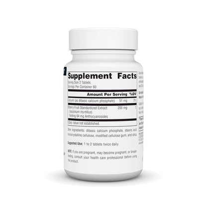 Source Naturals Bilberry Extract 100 mg | 120 Tablets | Anthocyanosides 32%