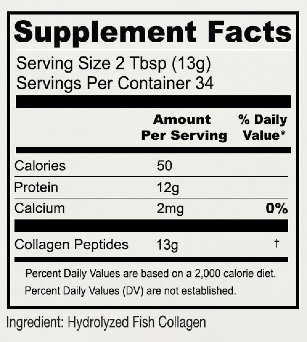 Anthony's Hydrolyzed Marine Collagen Peptides — Gluten-Free, Unflavored, Paleo & Keto Friendly, 1 Pound
