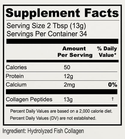 Anthony's Hydrolyzed Marine Collagen Peptides — Gluten-Free, Unflavored, Paleo & Keto Friendly, 1 Pound