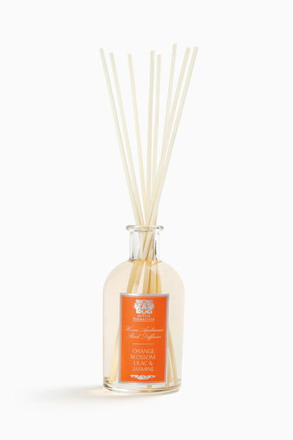 Antica Farmacista Home Ambiance Diffuser 8.45 fl oz – Long-Lasting Reed Diffuser, Luxury Room Freshener (Orange Blossom, Lilac & Jasmine)