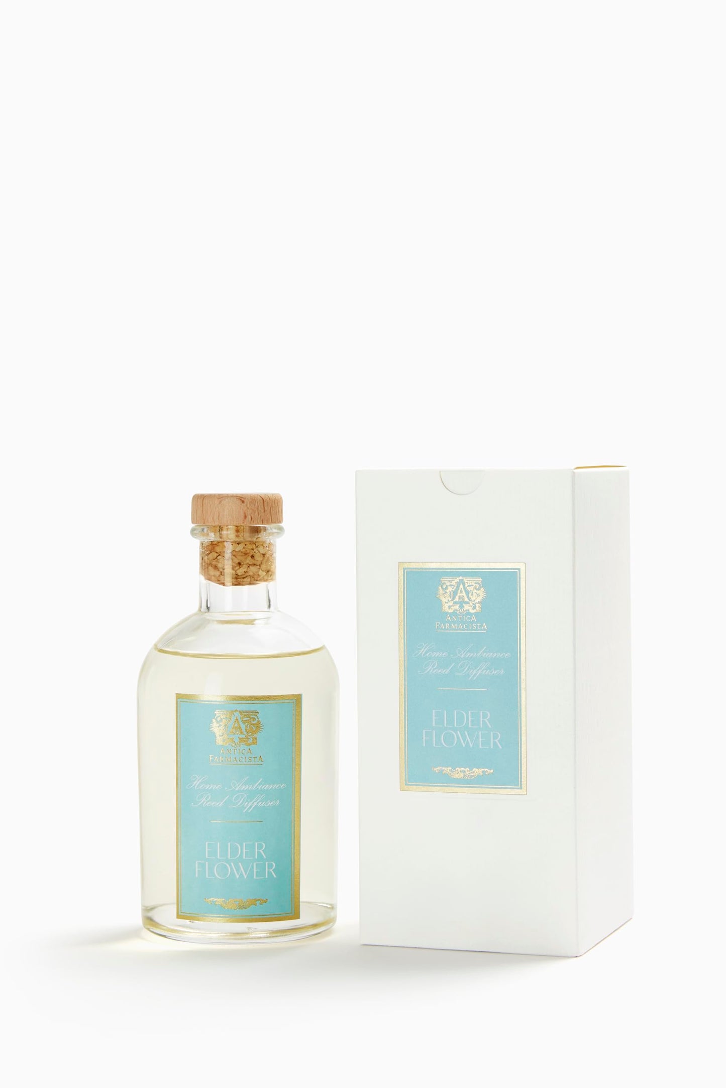 Antica Farmacista Home Ambiance Diffuser – Long-Lasting Elderflower Reed Diffuser 8.45 fl oz | Luxury Room Freshener Gift