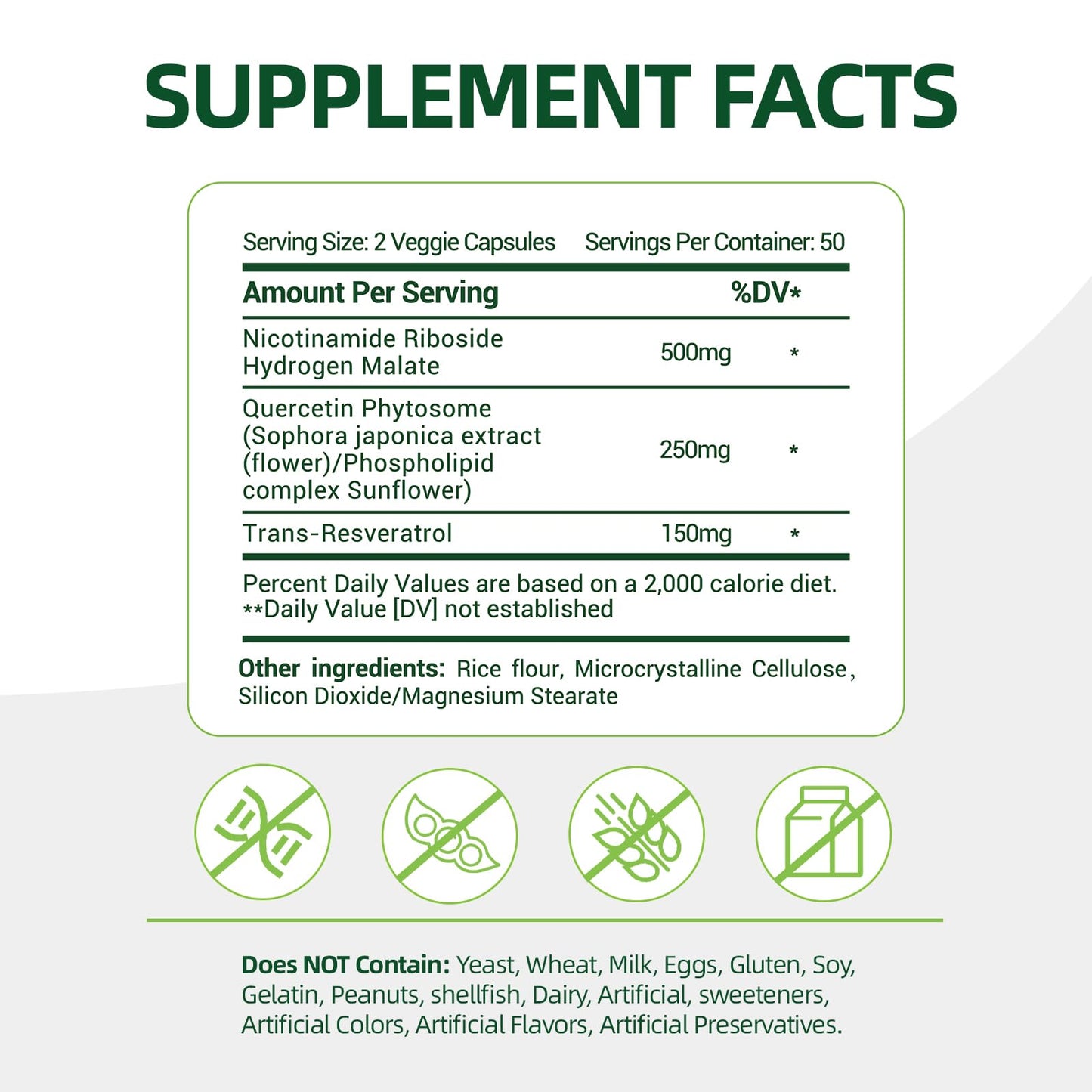 NAD+ Supplement with Nicotinamide Riboside & Resveratrol 900mg – Anti-Aging Support (Vegan, Non-GMO) 100 Capsules