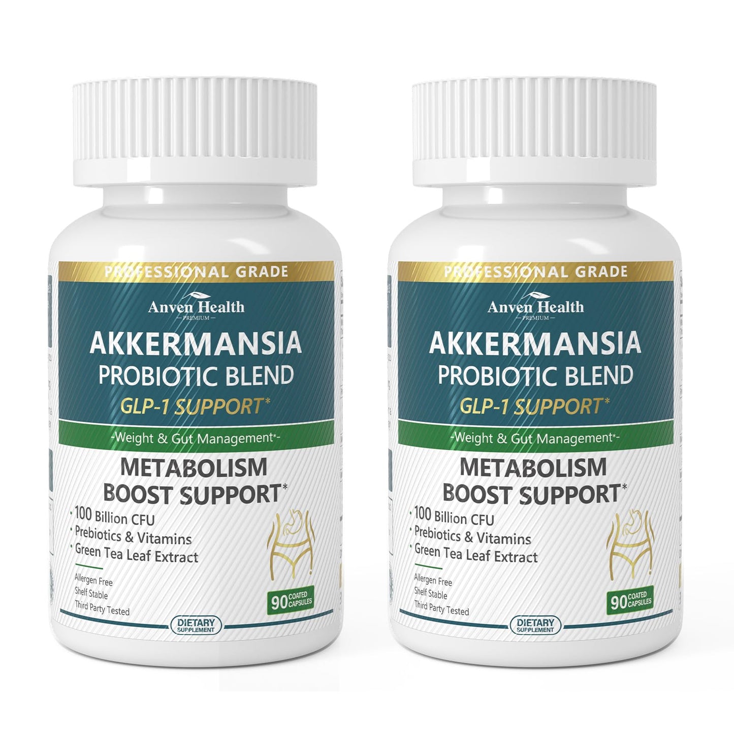 Anven Health GLP-1 Probiotic + Prebiotic, 100B CFU – 180 Capsules