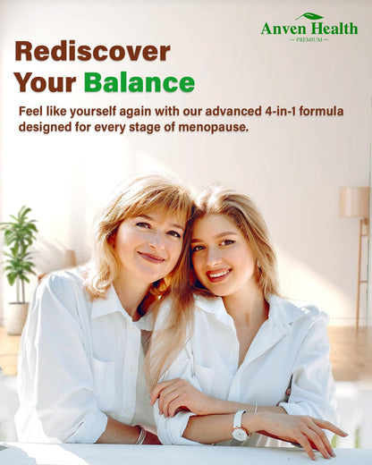 Anven Health Menopause Supplements – Probiotics, D3 & B6 | 270 Veggie Caps