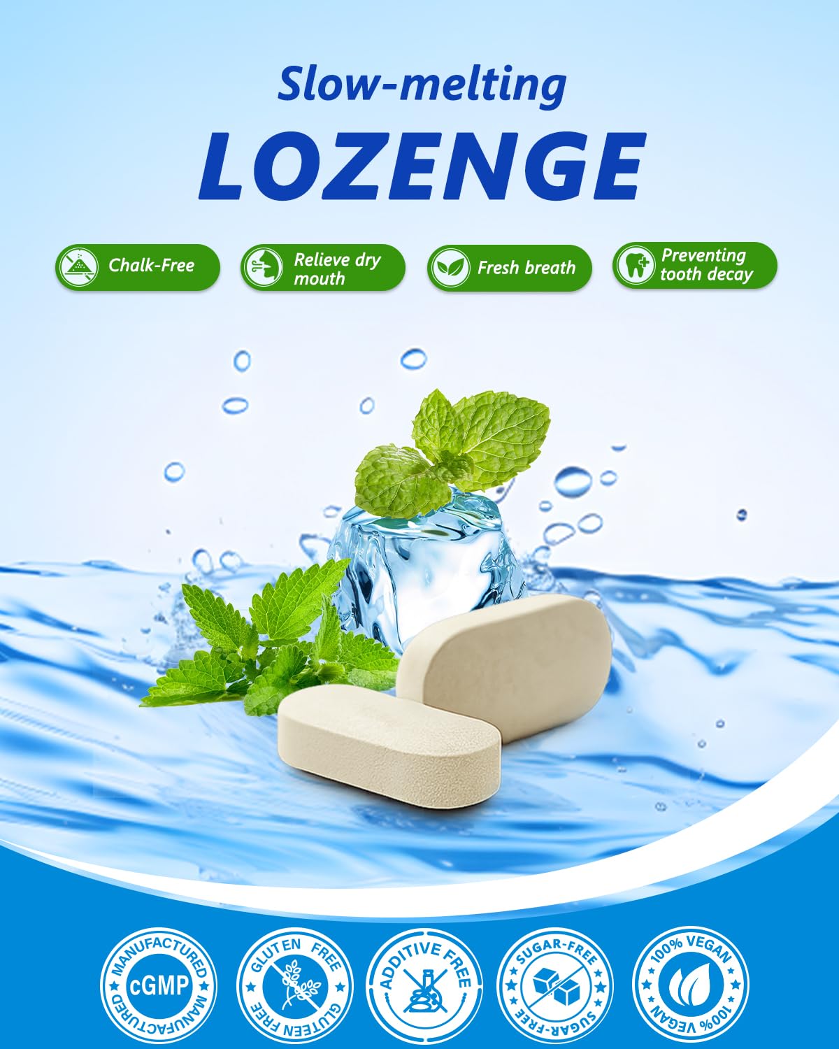 Anven Health Oral Probiotics Lozenges – Bad Breath & Gum Repair, Mint, Sugar-Free (270 Lozenges)