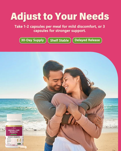 Anven Health Vaginal Probiotics – pH Balance, 60B CFU, Prebiotics, Cranberry | Vegan & Non-GMO, 90 Capsules