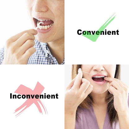 AOCEAN Dental Floss Picks - Travel Floss with Toothpicks (40Pcs) + 4 Storage Cases